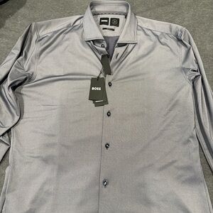 BOSS Men's Gray Shirt